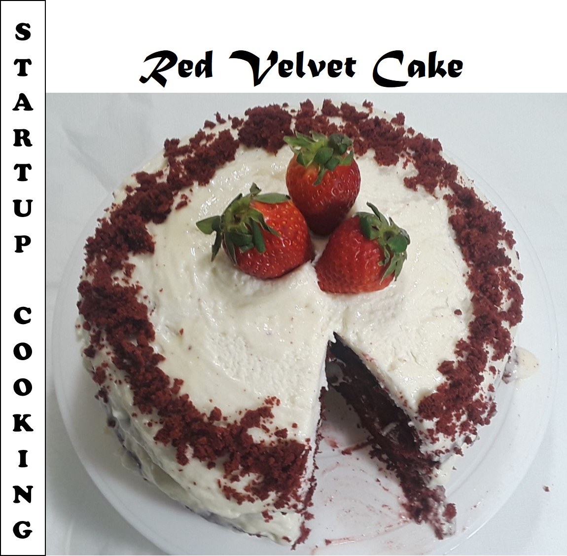 Red Velvet Cake With Cream Cheese Frosting Red Velvet Cake Startup Cooking 1