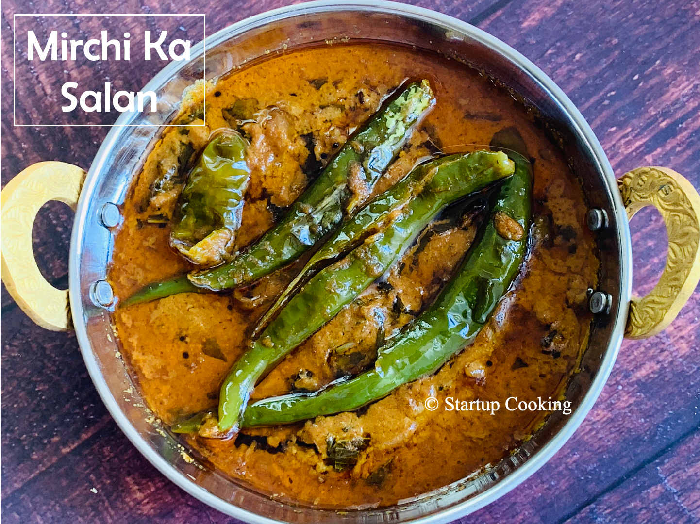Mirchi Ka Salan Recipe Hyderabadi Mirchi Ka Salan Startup Cooking 1