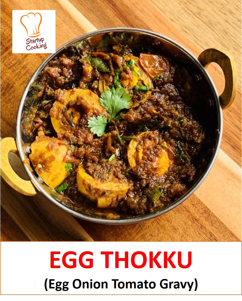 Egg Thokku Recipe Egg Onion Tomato Gravy Muttai Thokku Spicy Egg Thokku Startup Cooking 1