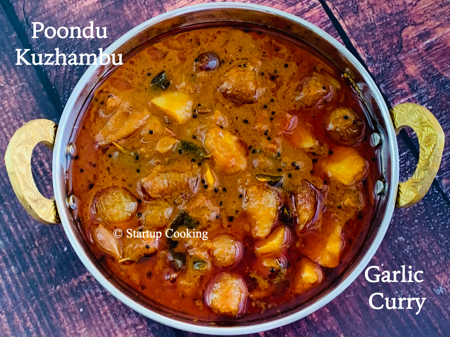 Garlic Curry Recipe Poondu Kuzhambu Recipe Startup Cooking 1