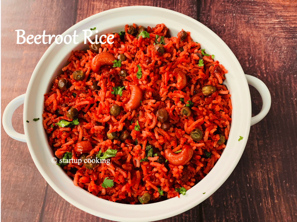 Beetroot Peas Pulao Pulav Recipes Variety Rice Lunchbox Recipe Startup Cooking 2