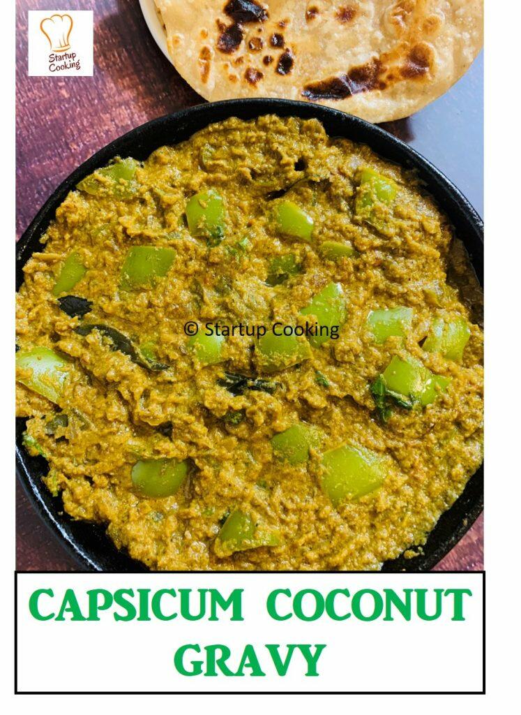Capsicum Coconut Gravy Capsicum Gravy Startup Cooking 1