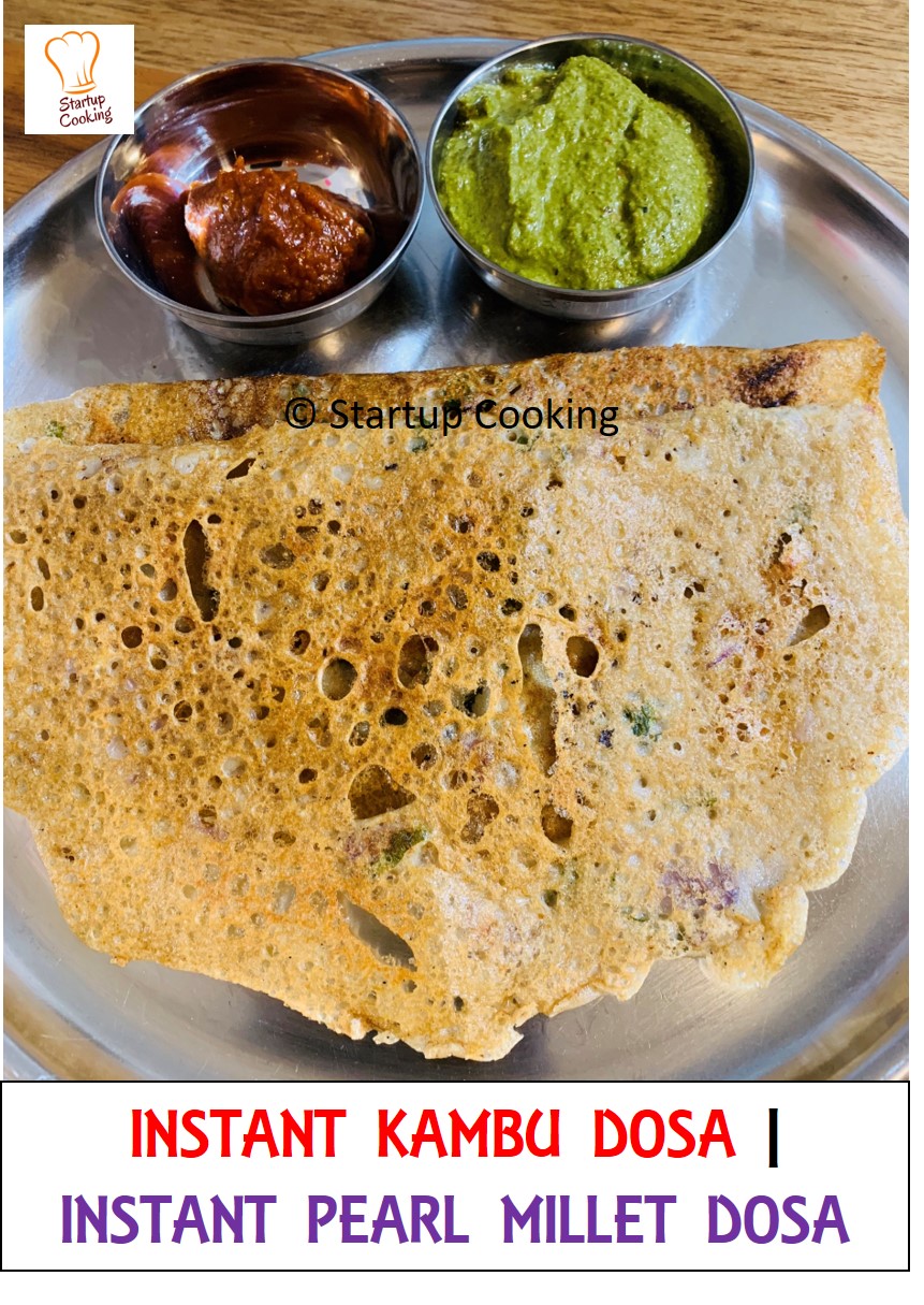 Instant Kambu Dosa Instant Pearl Millet Dosa Dosa Recipe Breakfast Recipe Startup Cooking 1