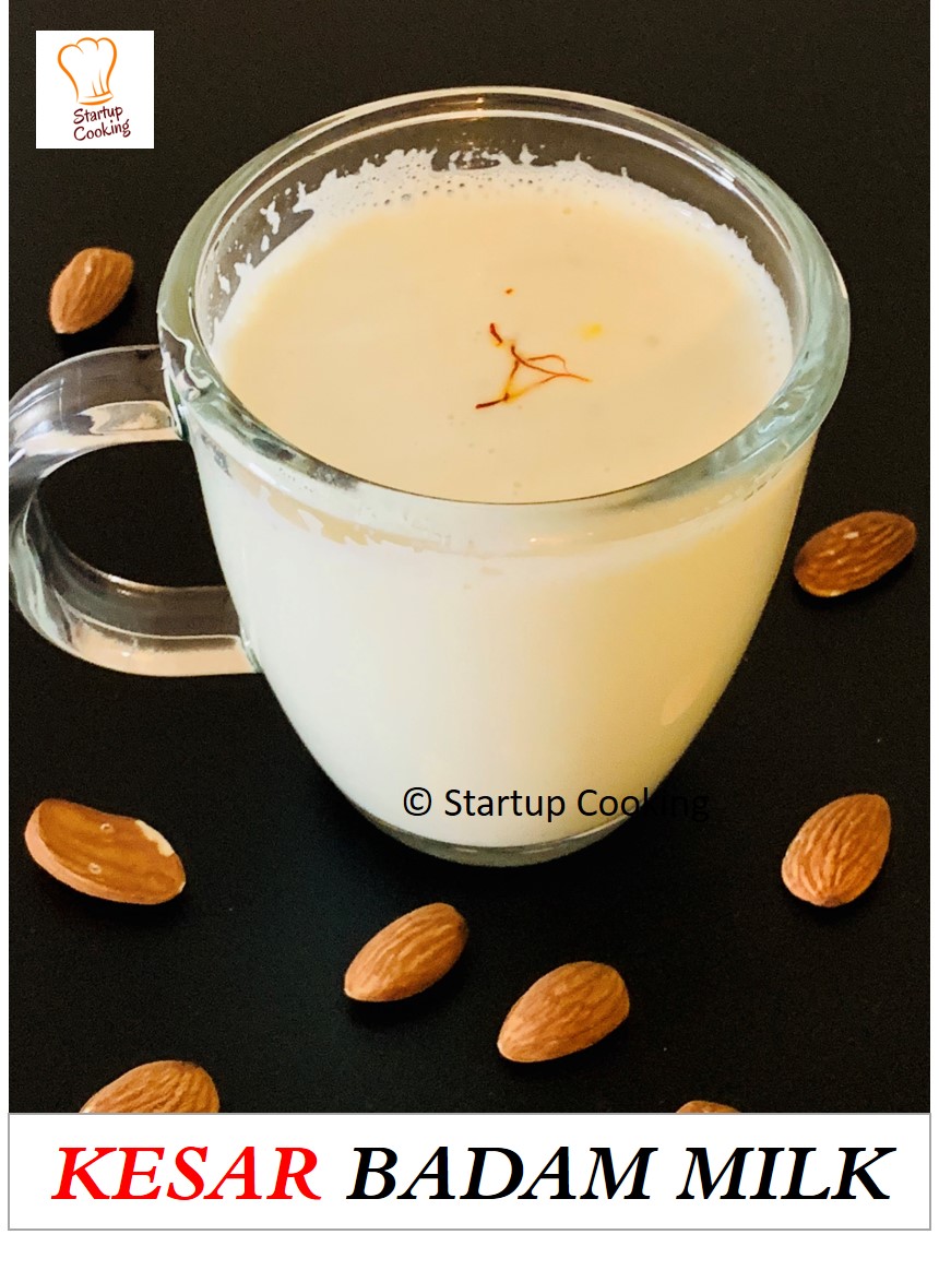 Badam Milk Badam Paal Kesar Badam Milk Almond Milk Almond Flavored Milk Startup Cooking 1
