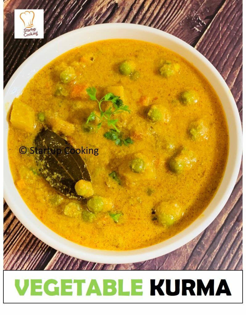 Vegetable Kurma Recipe Veg Kurma Side Dish For Breakfast Mixed Vegetable Kurma Startup Cooking 1