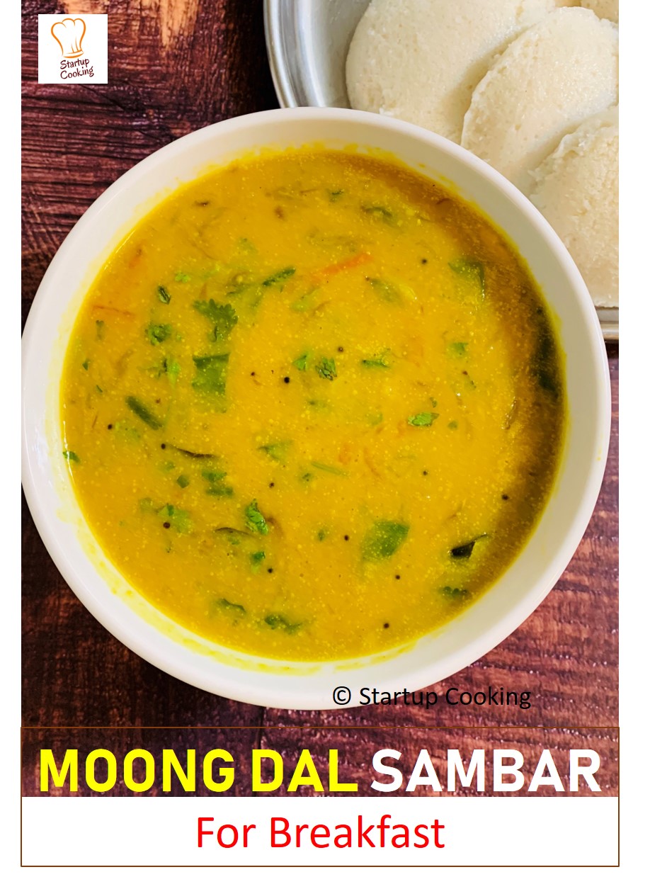 Moong Dal Sambar Recipe Pasi Paruppu Sambar Yellow Moong Dal Sambar Startup Cooking 1