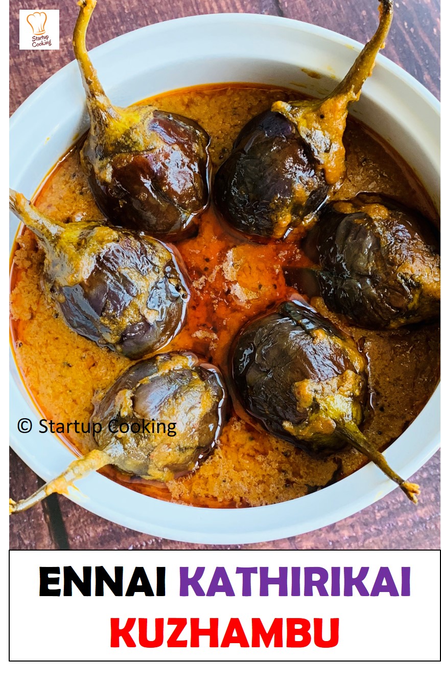 Ennai Kathirikai Kuzhambu Recipe Stuffed Brinjal Curry Startup Cooking 1