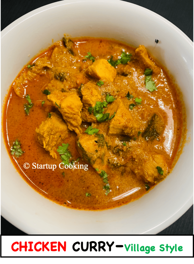 Chicken Curry Recipe Village Style Chicken Curry Chicken Recipes Startup Cooking 1