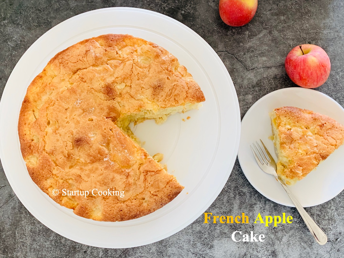 French Apple Cake Startup Cooking 1