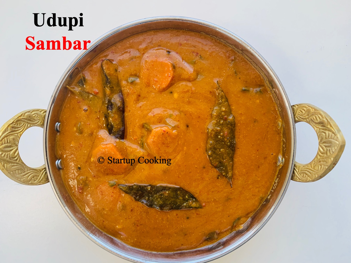 Udupi Sambar Recipe No Onion No Garlic Sambar Startup Cooking 1