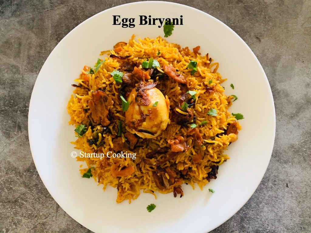 Egg Biryani Recipe Egg Dum Biryani Startup Cooking 1