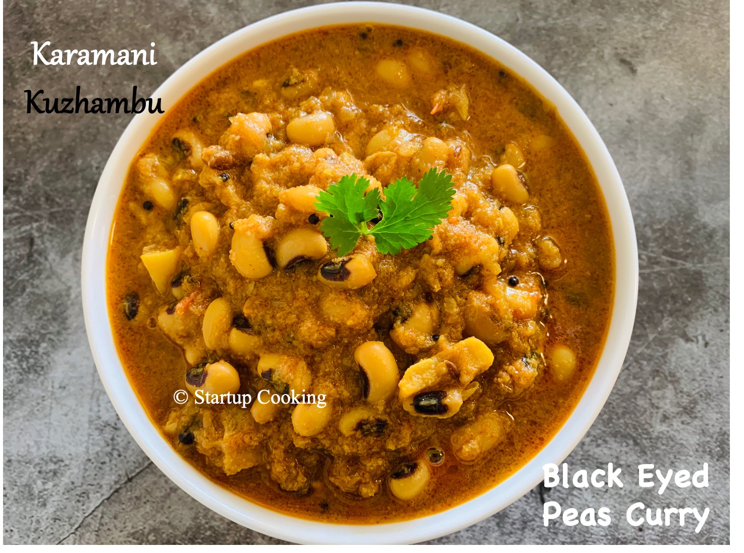 Karamani Kuzhambu Recipe Black Eyed Peas Curry Startup Cooking 1
