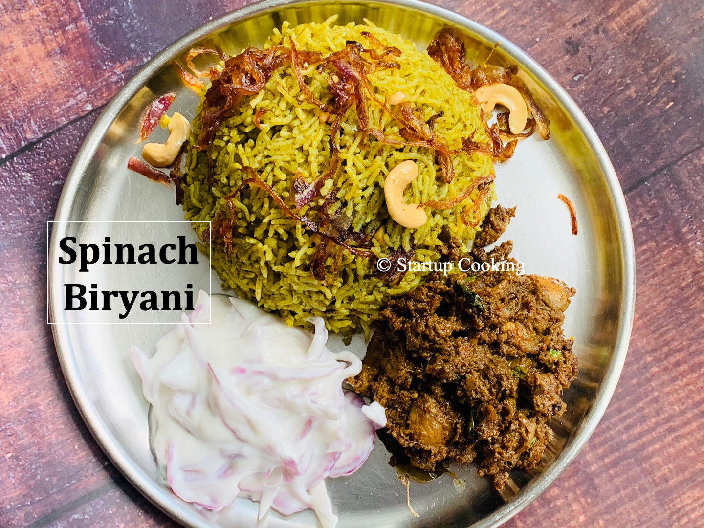 spinach biryani
