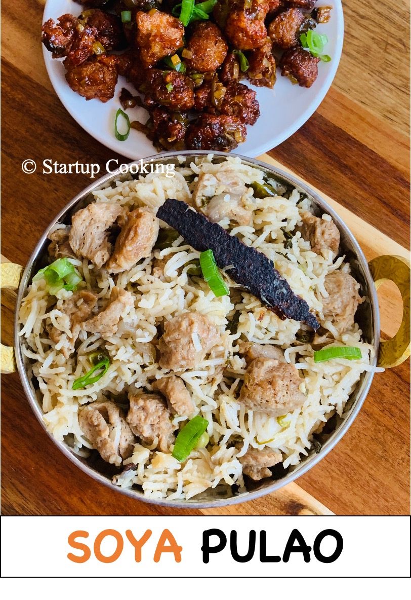 soya chunks pulao
