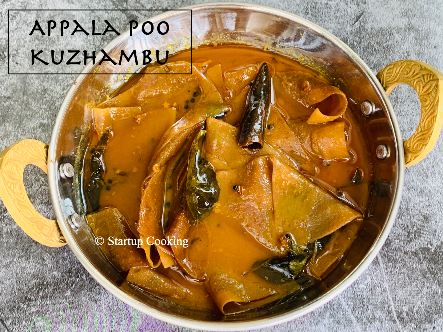 appala poo kuzhambu
