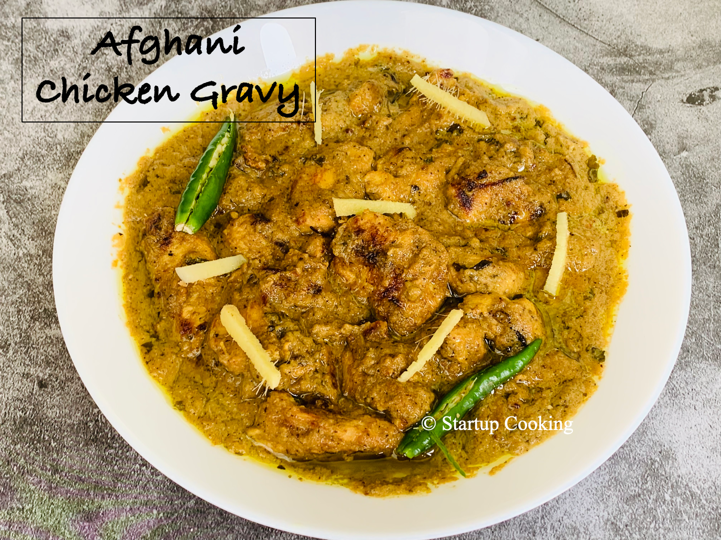 afghani chicken gravy