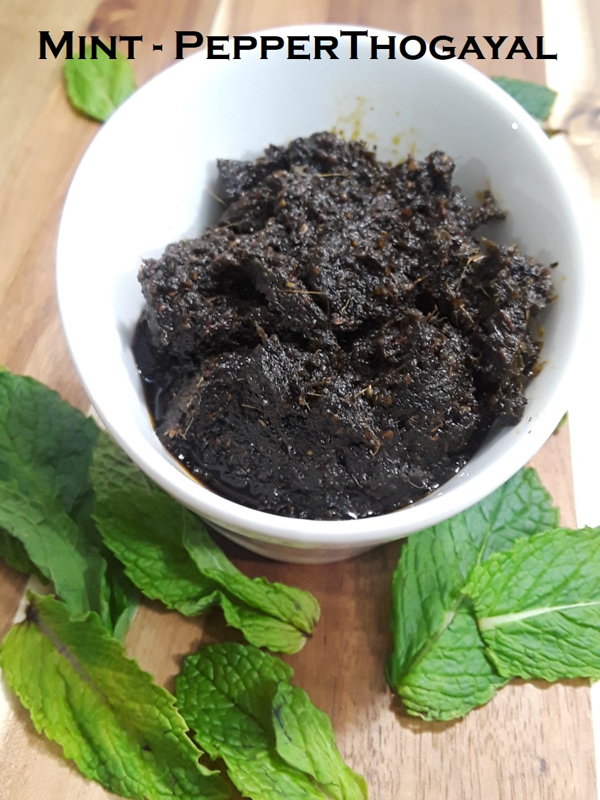mint pepper thogayal