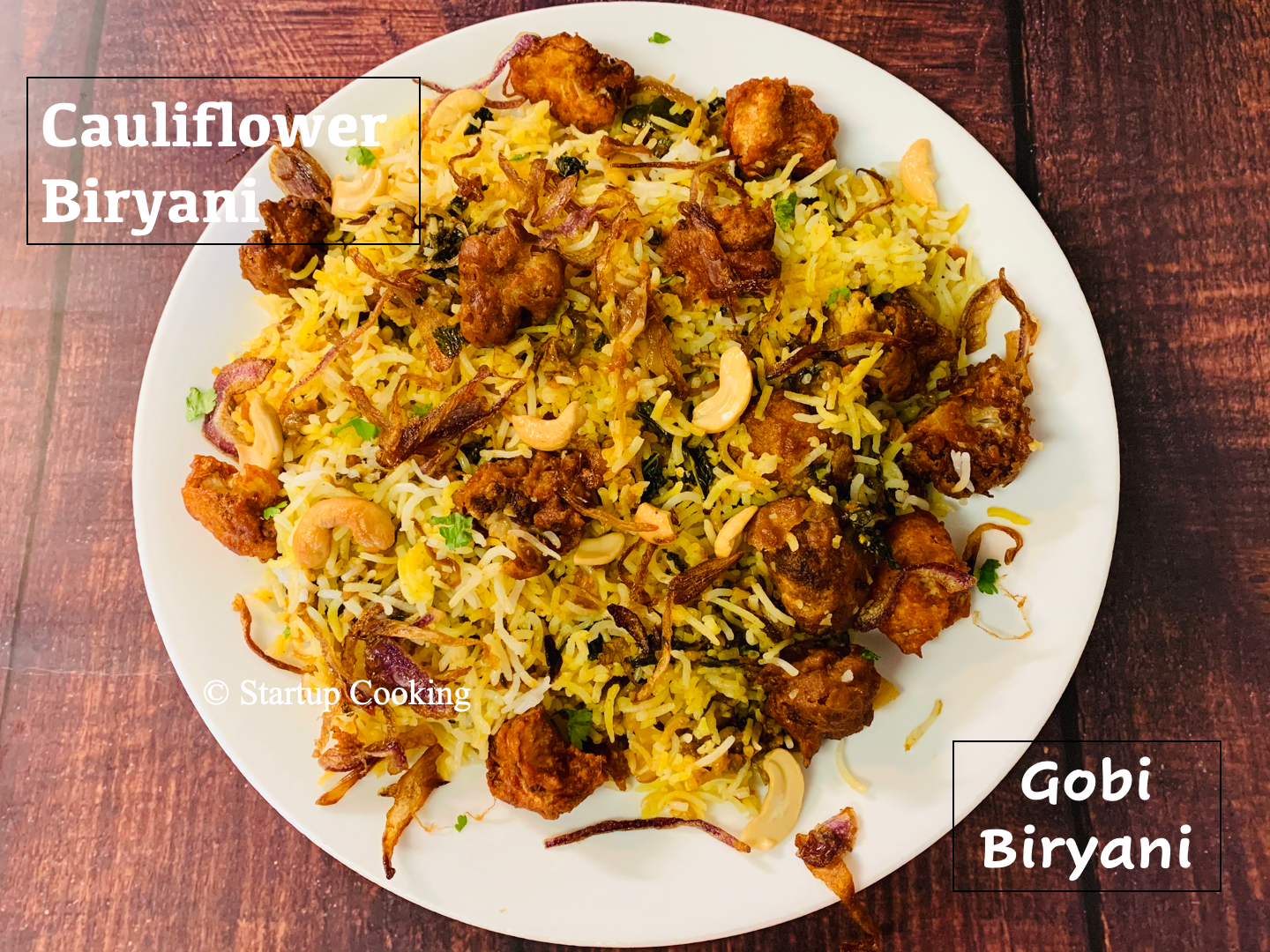 Cauliflower Biryani Gobi Biryani Recipe Startup Cooking 1