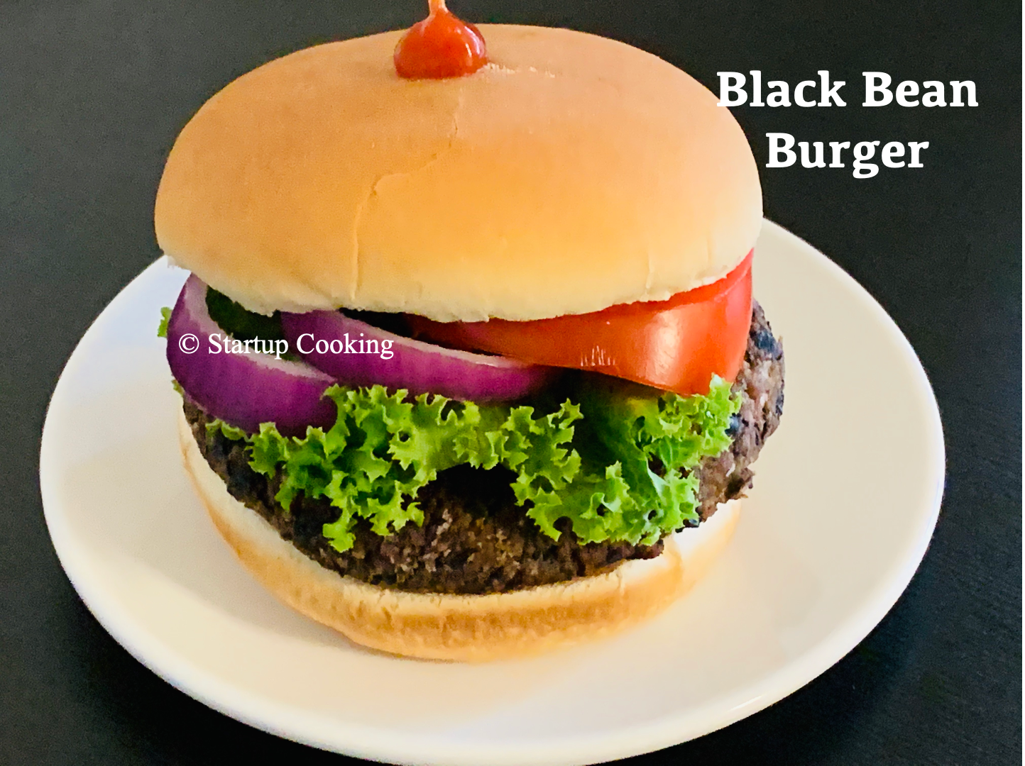 Homemade Black Bean Burger Recipe Black Bean Burger From Scratch Startup Cooking 1
