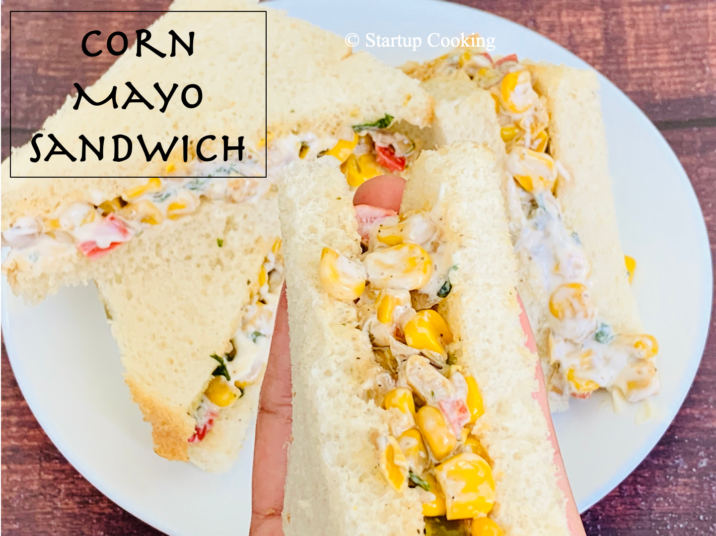 sweet corn mayo sandwich