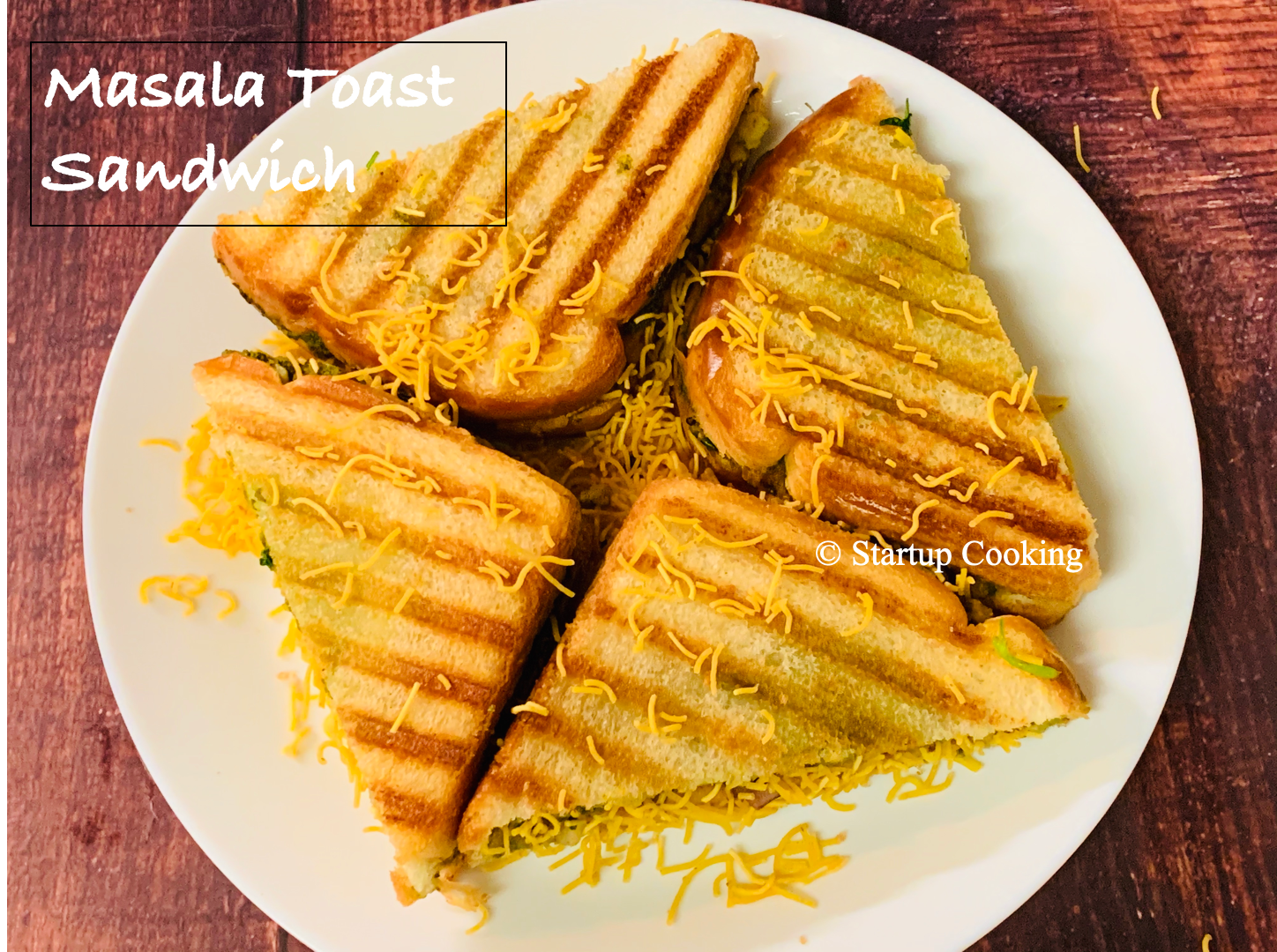 Masala Toast Sandwich Recipe Bombay Masala Toast Sandwich Startup Cooking 1