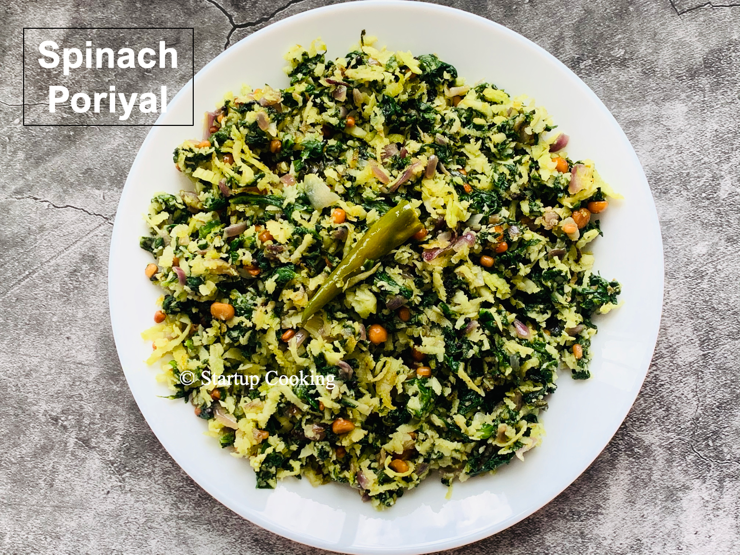 spinach poriyal