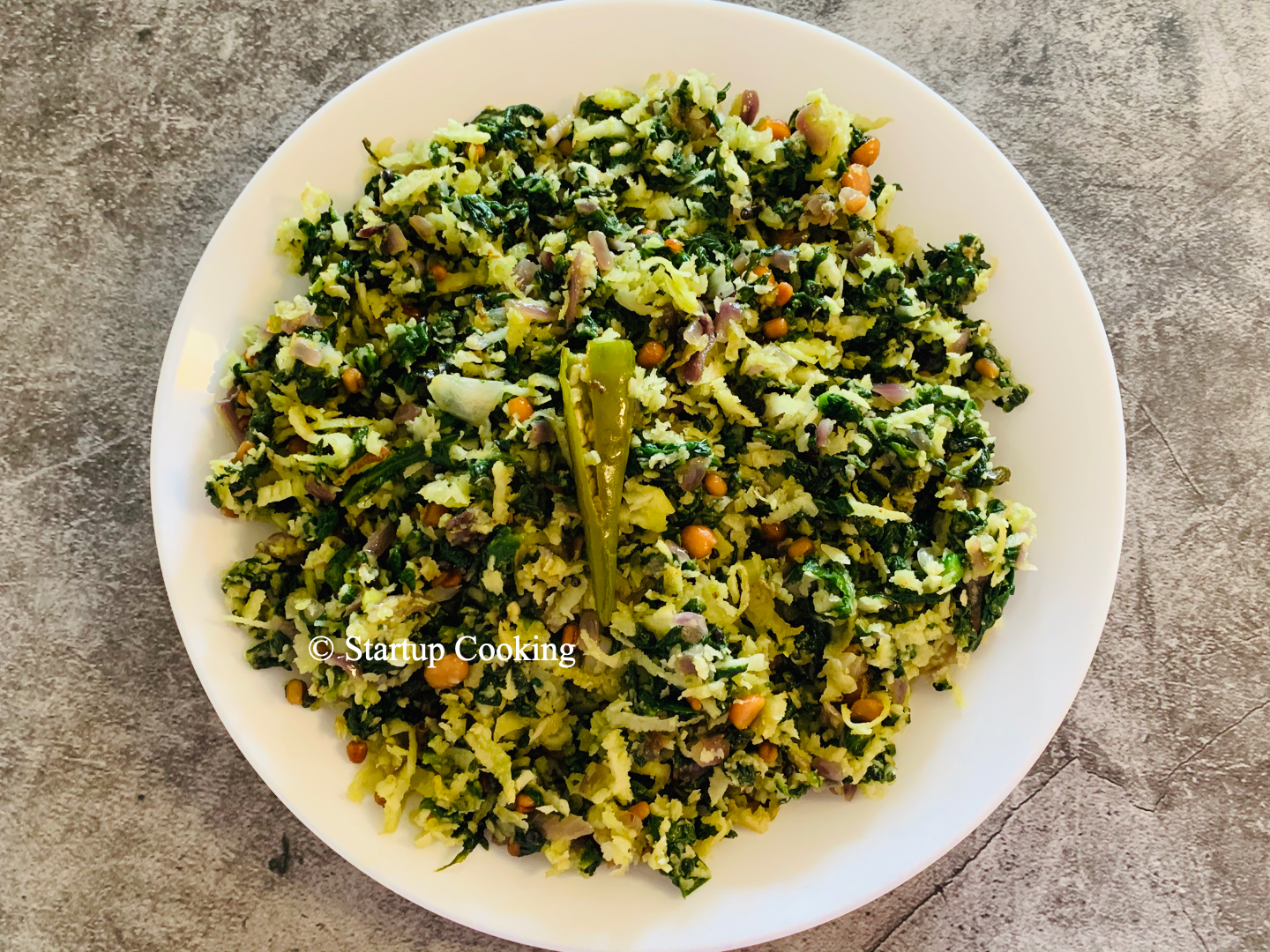spinach poriyal