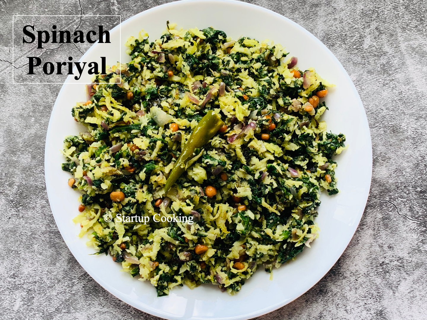 spinach poriyal