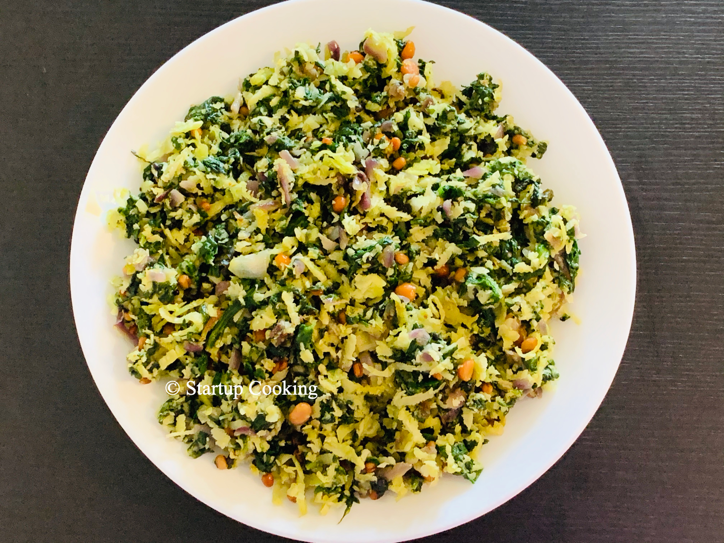 spinach poriyal