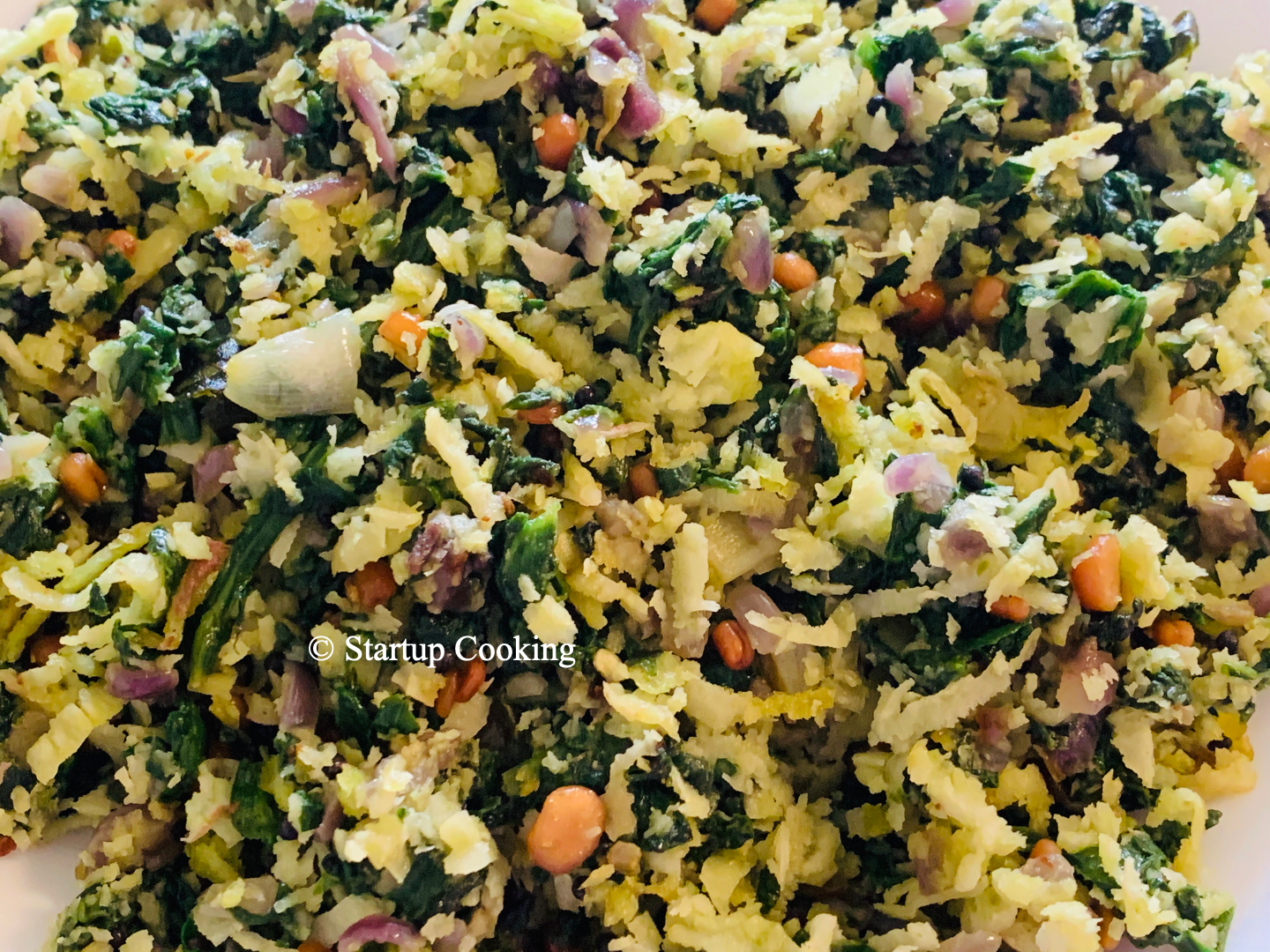 spinach poriyal