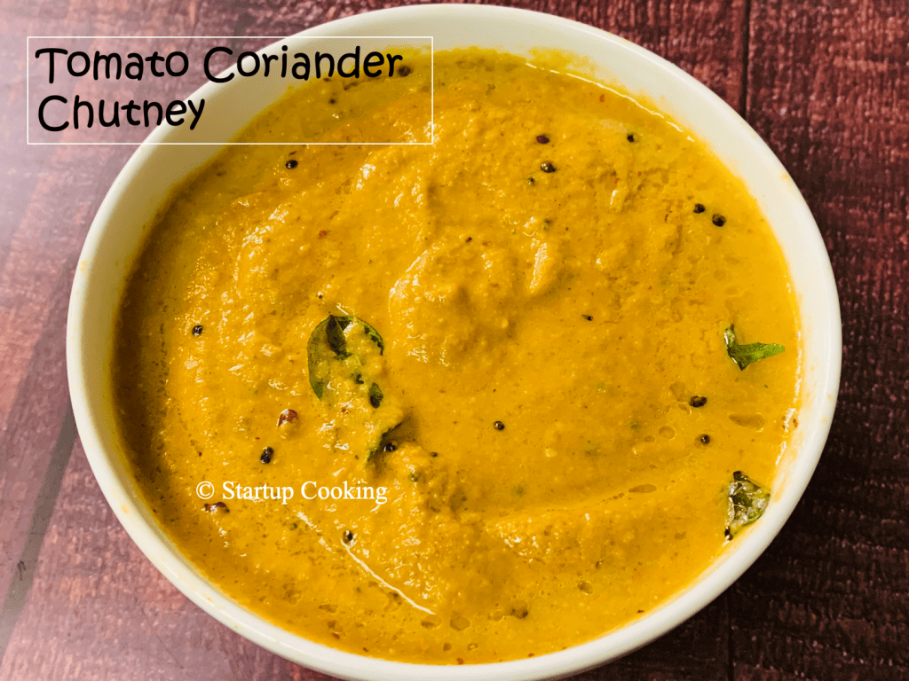 Tomato Coriander Chutney Recipe How To Make Tomato Coriander Chutney Startup Cooking 17