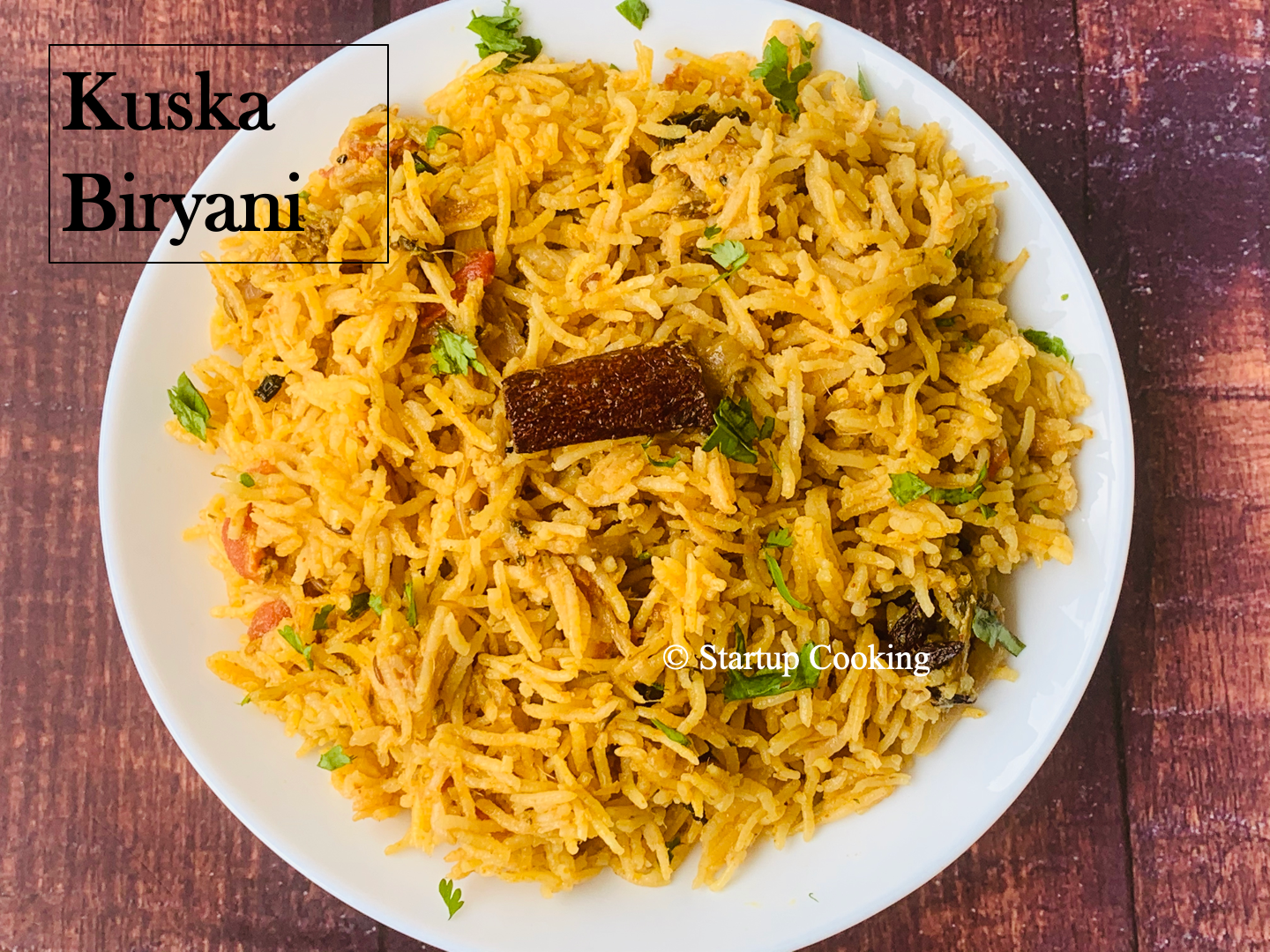 Kuska Biryani Recipe Plain Biryani Recipe Kuska Rice Recipe Startup Cooking 1