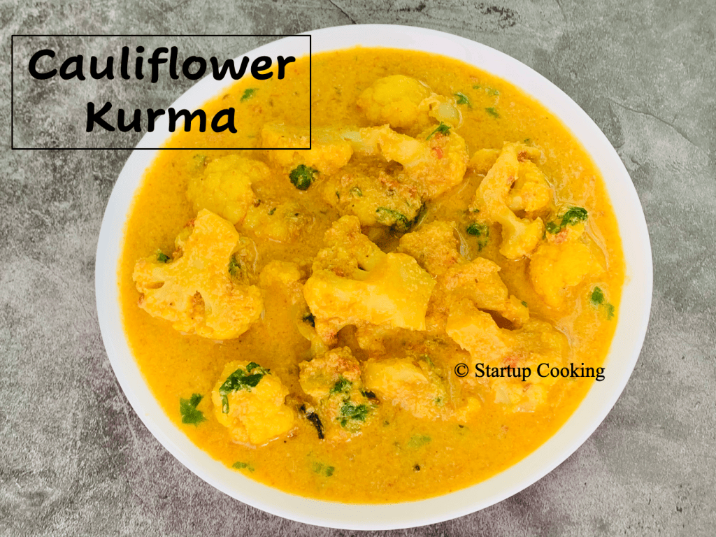 Cauliflower Kurma Recipe Gobi Kurma Recipe Startup Cooking 1