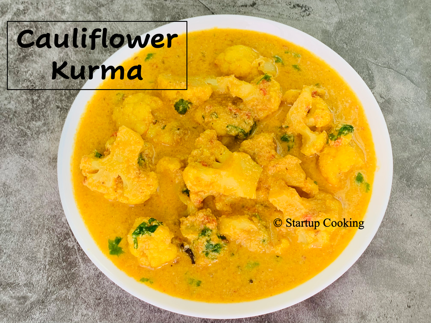 Cauliflower Kurma Recipe Gobi Kurma Recipe Startup Cooking 1