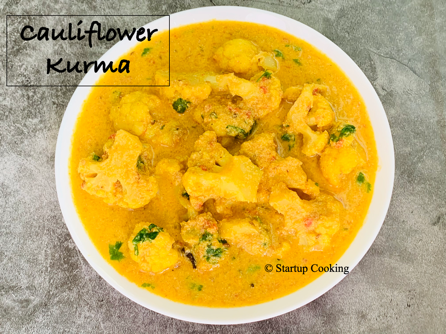 cauliflower kurma
