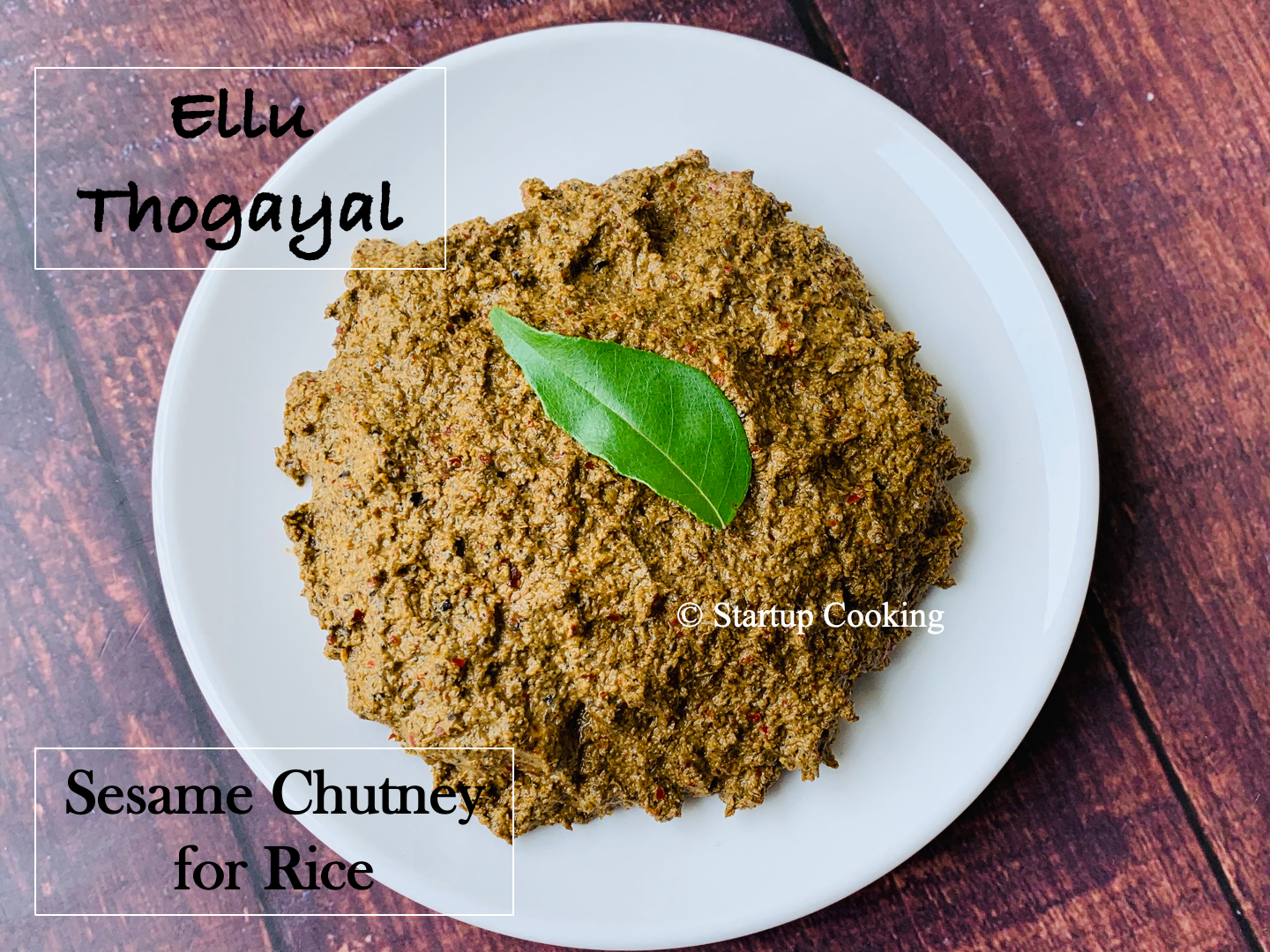 Ellu Thogayal Recipe Ellu Thuvaiyal Black Sesame Seeds Chutney Startup Cooking 1