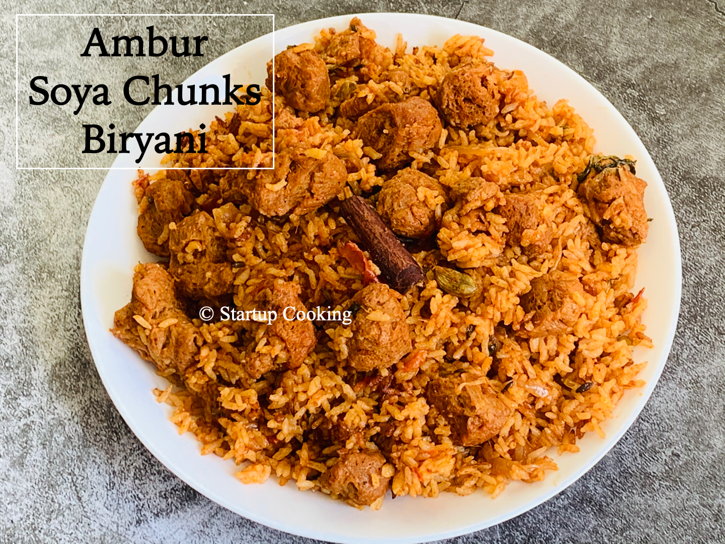 Ambur Biryani With Soya Chunks Soya Chunks Ambur Biryani Startup Cooking 1