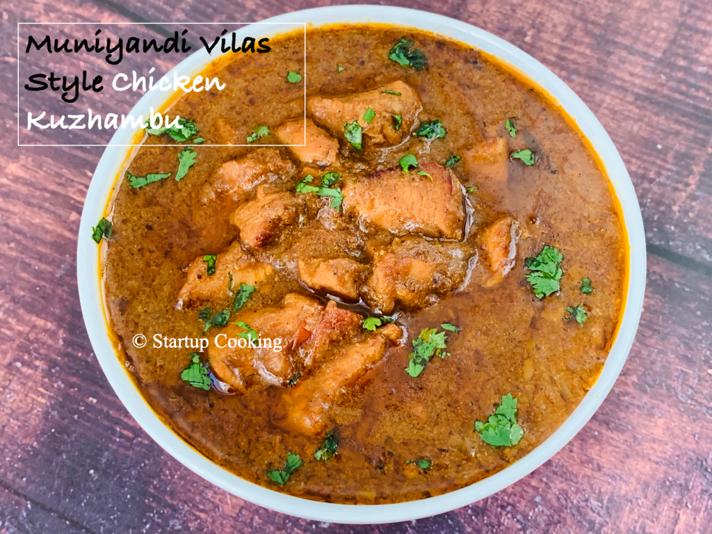 Muniyandi Vilas Style Chicken Kuzhambu Nattu Kozhi Kuzhambu Startup Cooking 28