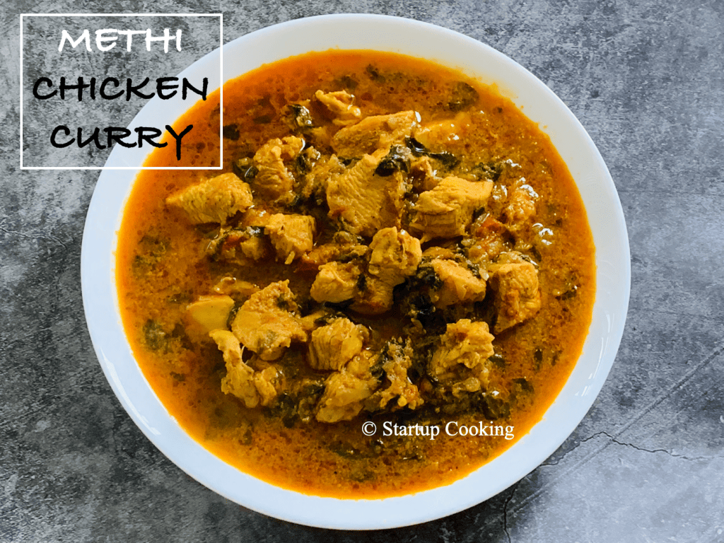 Methi Chicken Curry Recipe Fresh Methi Chicken Startup Cooking 1