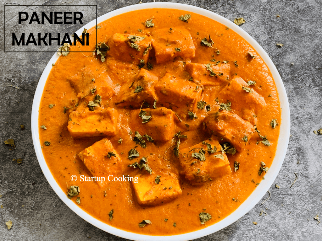 Paneer Makhani Recipe Restaurant Style How To Make Paneer Makhani Startup Cooking 1