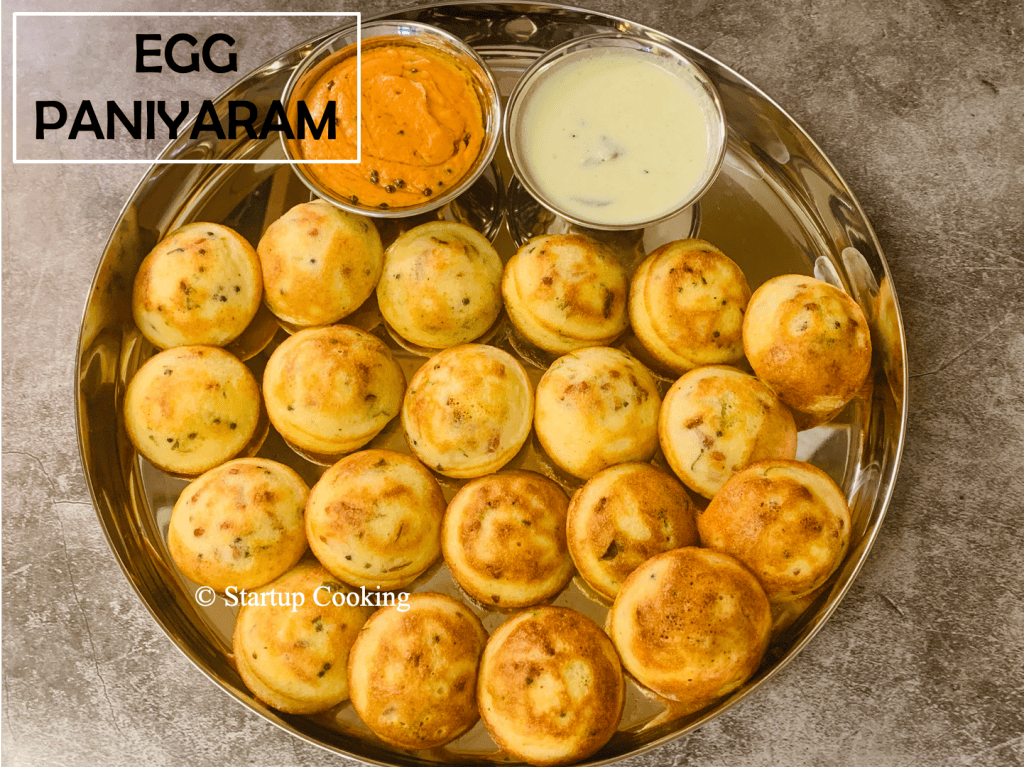 Chettinad Muttai Paniyaram Recipe Egg Paniyaram Recipe Startup Cooking 1