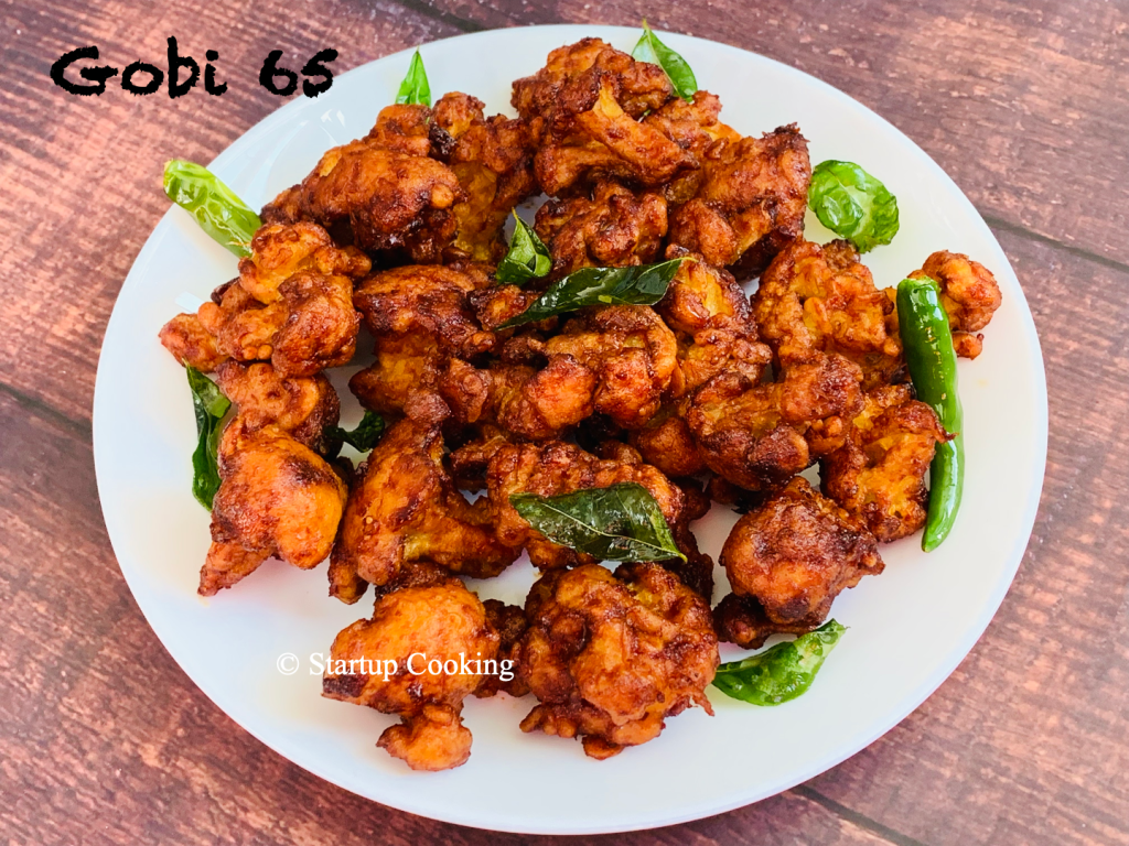 Gobi 65 Recipe Cauliflower Fry Recipe Veg Starter Startup Cooking 3