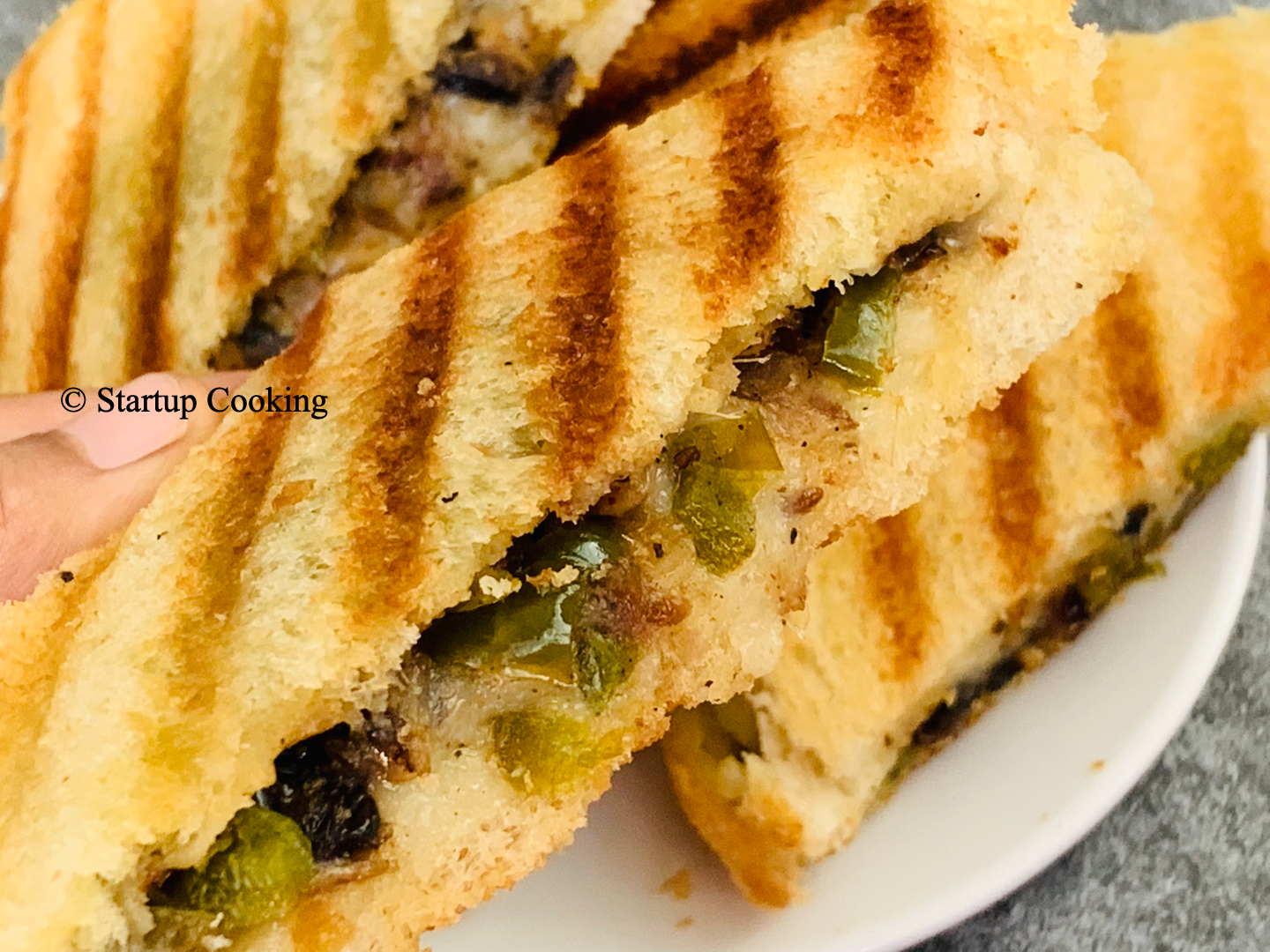 mushroom cheese sandwich