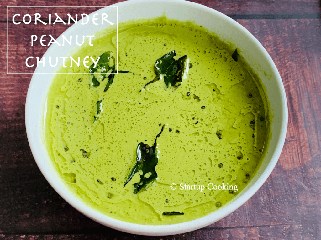 Coriander Peanut Chutney Recipe How To Make Peanut Coriander Chutney Startup Cooking 1