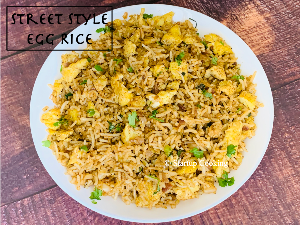Egg Rice Recipe Street Style Egg Fried Rice Startup Cooking 1
