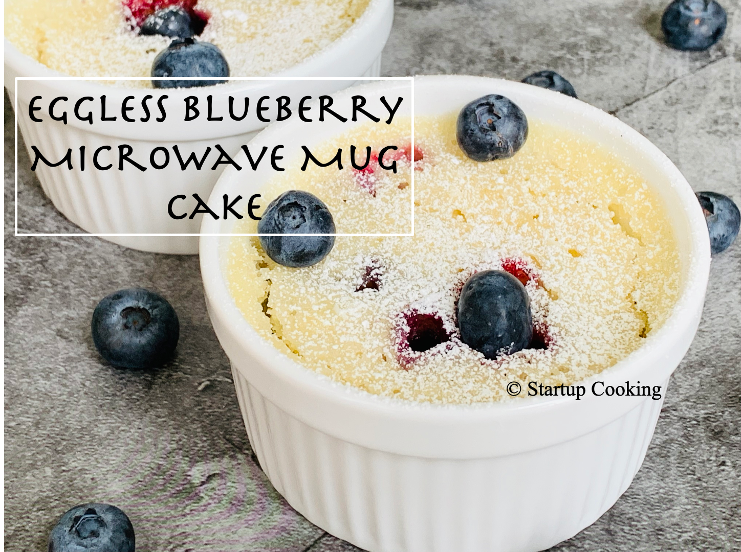 Eggless Blueberry Microwave Mug Cake Microwave Recipes Startup Cooking 1