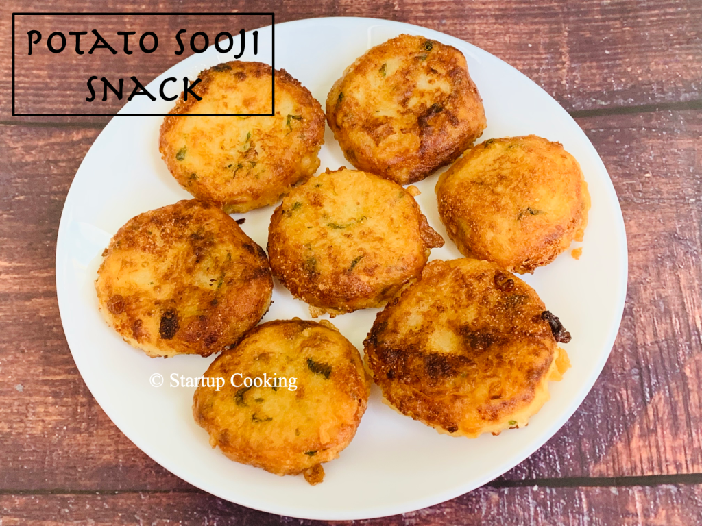 Potato Sooji Snack Aloo Sooji Fried Snack Tea Time Snack Startup Cooking 1