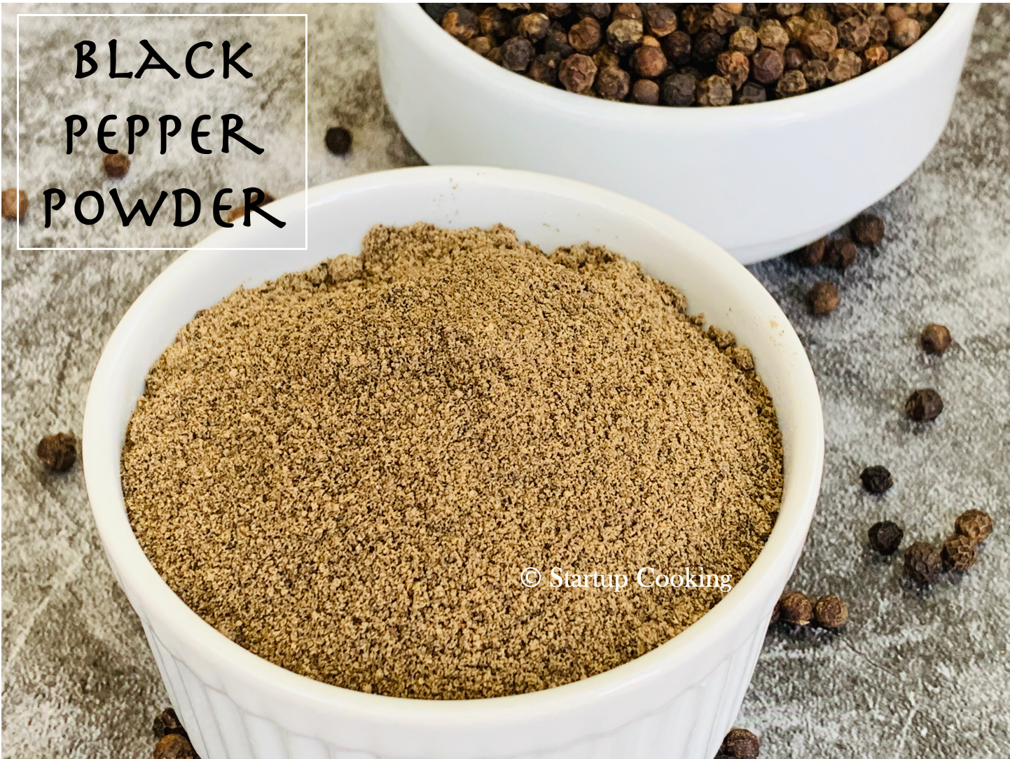 Homemade Black Pepper Powder Recipe Black Pepper Powder Startup Cooking 1