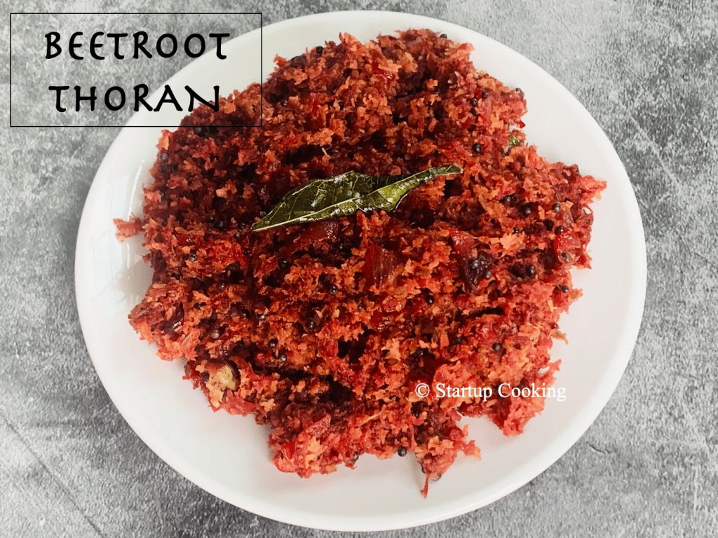 Beetroot Thoran Recipe Startup Cooking 1
