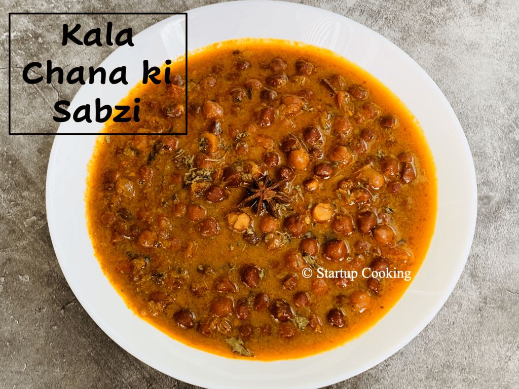 Kala Chana Curry Kala Chana Ki Sabzi Recipe Startup Cooking 1